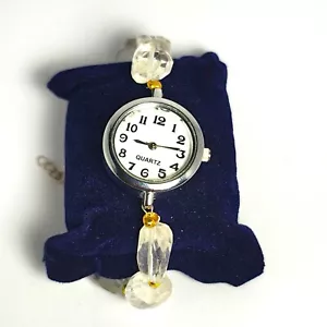 Orologio donna vintage cristallo oro, orologio da polso per donna, orologio oro, vintage - Foto 1 di 5