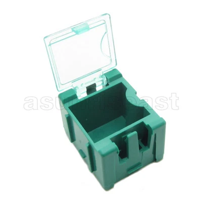 10 x Green Mini Composable Electronic Component Parts Storage Case Box SMT SMD  - Image 1 of 4