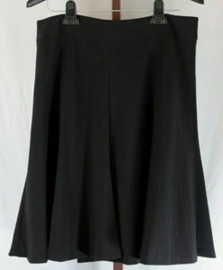 Rafaella Womens Ladies Black Flare Hem Skirt Size 12 Petite - Picture 1 of 6