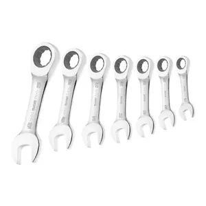 Expert E111104 Stubby Set Chiavi a Cricchetto, 7 Pezzi - Foto 1 di 1