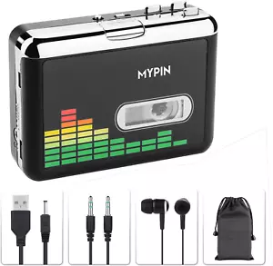MYPIN USB Cassette to MP3 Converter, Portable Walkman Cassette Audio Player - Picture 1 of 7