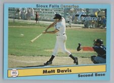Matt Davis 1995 Grandstand Sioux Falls Canaries Baseball Card