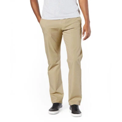 Pantalones chinos Dockers NUEVOS CAQUI BRITÁNICO para hombre calce recto inteligentes 360, EE. UU. 42x32 Foto 1 de 4