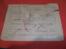TELEGRAMMA 1936 MONCALIERI SCRITTO AUTOGRAFO MARESCIALLO ITALO BALBO AUTOGRAFATO