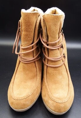 Bjorndal Farroh  Ankle Boots Heels Suede Leather Shearling Western sz 8 NWOB! - Image 1 of 4