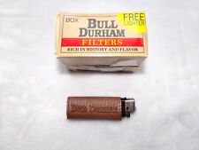 Vtg Lighter Case Bull Durham Faux Leather Sleeve Western Cover Holder for Bic