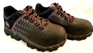 Timberland Pro Wmn Sz 5.5M Alloy Toe Safety Shoes Anti-Fatigue Black &Pink Lace - Picture 1 of 6