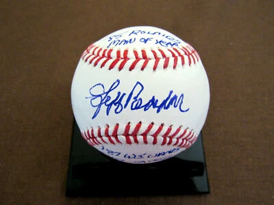 JEFF REARDON 1985 ROLAIDS HOMBRE DEL AÑO FIRMADO AUTO NATS DÉCIMO BÉISBOL JSA BELLEZA Foto 1 de 4