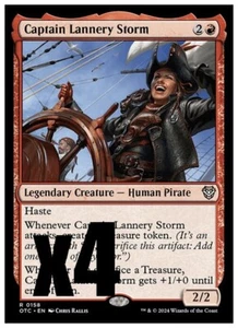 MTG | Captain Lannery Storm (x4 Playset) | (NM) Outlaws of Thunder Junction - Picture 1 of 1