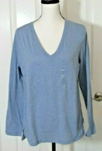 a.n.a. A New Approach Langarm V-Ausschnitt Pullover Colony Blue Größe PL - Neu mit Etikett - Bild 1 von 7