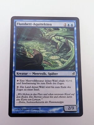 Magic the Gathering STREAMBED AQUITECTS Lorwyn MTG DE FLUSSBETT-AQUITEKTEN - Image 1 of 2