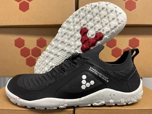 VivoBarefoot Primus Trail Knit FG Obsidan Black Minimalist Barefoot Running Shoe - Picture 1 of 14