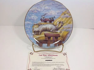 Comical Cats Cat Day Afternoon Danbury Mint Plate - Picture 1 of 5