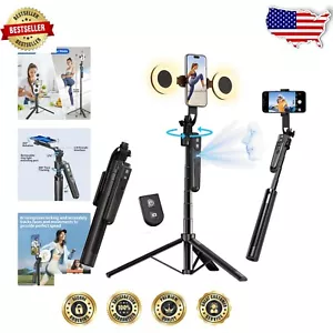 Extendable Telescopic Tripod with Motion Detection & Lighting for Smartphone - Picture 1 of 8