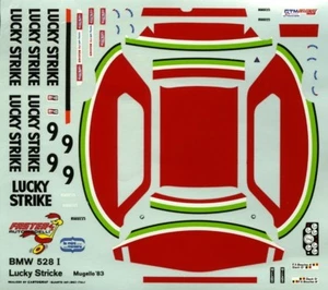 1983 BMW 528i LUCKY STRIKE N°9 RACE MUGELLO FASTER43 DECALS 1/43  - Picture 1 of 1