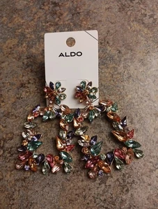 Orecchini lampadario Aldo frange e multipietre - Foto 1 di 6