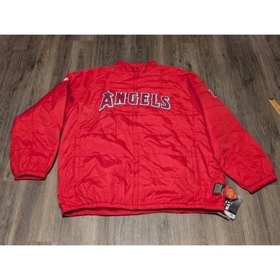 MLB Los Angeles Angels Majestic Authentic Collection Jacket 3XT Red NEW - Image 1 of 4