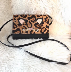 Bolso Bandolera Kate Spade NY Leopardo Correr Salvaje Cartera Nuevo sin Etiquetas - Imagen 1 de 11