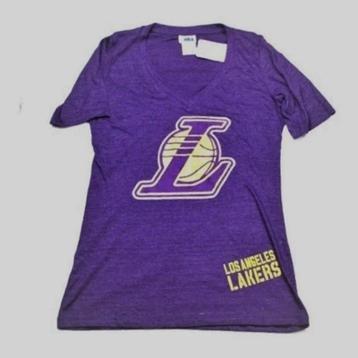 Nueva camiseta morada para mujer Los Angeles Lakers cuello en V manga corta talla: XL NBA Foto 1 de 4
