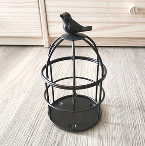 Sonoma Jaula Pájaro Linterna Candelabro Pilar Metal Decorativo Luminaria 8" LEER - Imagen 1 de 12
