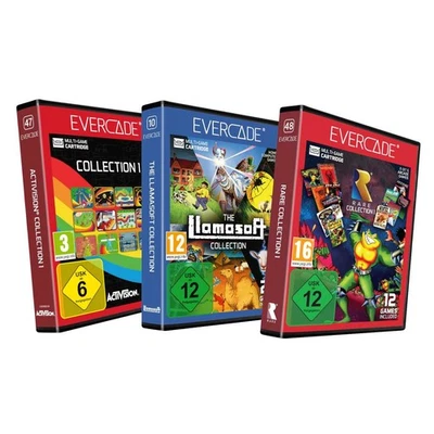 Blaze Evercade  Catridge 47 48 Activision Rare 1 + 10 Llamasoft 54 Spiele OVP - Bild 1 von 4