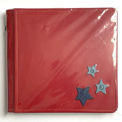 Creative Memories 8" x 8" PicFolio Scrapbook Photo Album Red with Blue Stars New - Image 1 of 4