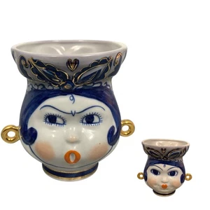 Korosten Porcelain Miniature Vase Two-Faced Odarka 1960s USSR Ukraine QTY 1 - Picture 1 of 20