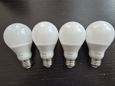 Philips Hue White LED Smart Bulbs 4-Pack A19 with Bridge, 840 Lumens - Image 1 of 2
