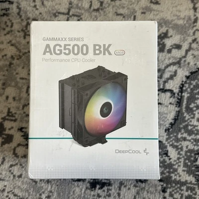 GAMMAXX Deep Cool AG500 BK ARGB CPU Air Fan Cooler Black New Complete  - Image 1 of 4