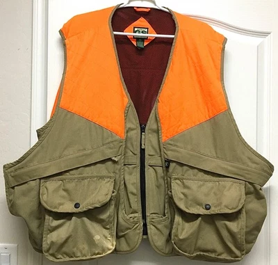 Guide Series Mens Hunting Vest Tan/Orange; Game Pockets Size 3XL - Image 1 of 4