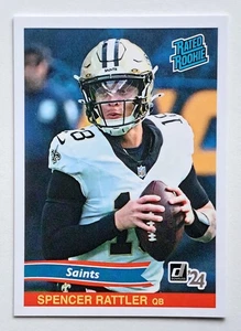 2024 Panini Instant NFL Spencer Rattler Rated Rookie Retro /890 Saints RC #RRR-5 - Bild 1 von 3