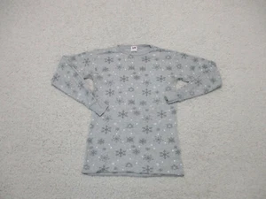 VINTAGE Lee Sweater Large Adult Gray Winter Christmas Pullover Fitted Womens L - Picture 1 of 10