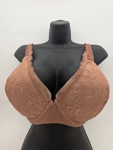 42C Thirdlove Bra Graphic Lace Plunge Pumpkin Spice Floral - Picture 1 of 7