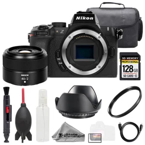 Nikon Z50 II + Z 40mm f/2 Lens +128GB+ Bag+ UV Filter- Basic Kit - Picture 1 of 11