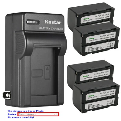 Cargador de pared de batería CA Kastar para Panasonic AGBP15 AGBP15P AGBP25 AGEZ1 BDC70 Foto 1 de 4