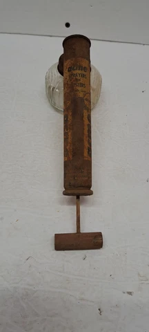 Vintage Acme Gold Seal Hand Bug Sprayer Fogger Duster Glass Jar Cover