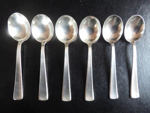 6 Suppentassenlöffel -  WMF 3400 - Meistersinger, Silber 90 - Bild 1 von 1