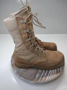 Wellco US Army Military Hot Weather Combat Boot, Tan Desert, Made in USA Sz 6R - Picture 1 of 11