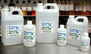 70/30 BLEND PG / VG PROPYLENE GLYCOL & VEGETABLE GLYCERIN USP KOSHER FOOD GRADE - Picture 1 of 13