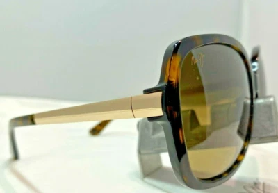 MAUI JIM MELIKA MJ 760-10K TORTOISE GOLD W/ HCL BRONZE POLARIZED SUNGLASSES 9.9 - Image 1 of 4