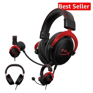 Cloud II Gaming Headset: 7.1 Surround Sound with Detachable Mic & Memory Foam - Picture 1 of 18
