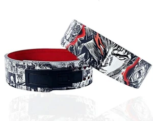 SBD Berserk Cowhide Leather Belt Weightlifting Anime Lever Belt Gift For Him - Picture 1 of 5