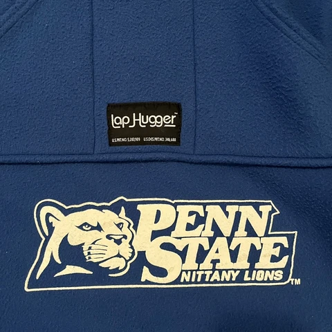 Vtg Penn State PSU Nittany Lions Waist Lap Hugger Soft Blanket Made USA 30x50” Cover