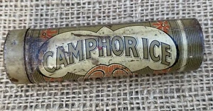 Antique litho pharmacy tin for Camphor Ice by Riker Laboratories. Very Rare!#A15 - Picture 1 of 7
