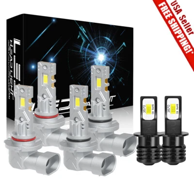 For Chevrolet S10 1994 1995 1996 1997 LED Headlight + Fog Light Bulbs Combo Kit - Image 1 of 4