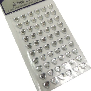Cuori Strass Adesivi Mm 12 Pz 60 Decorazione Bomboniere Applicazione Fai Da Te - Imagen 1 de 1