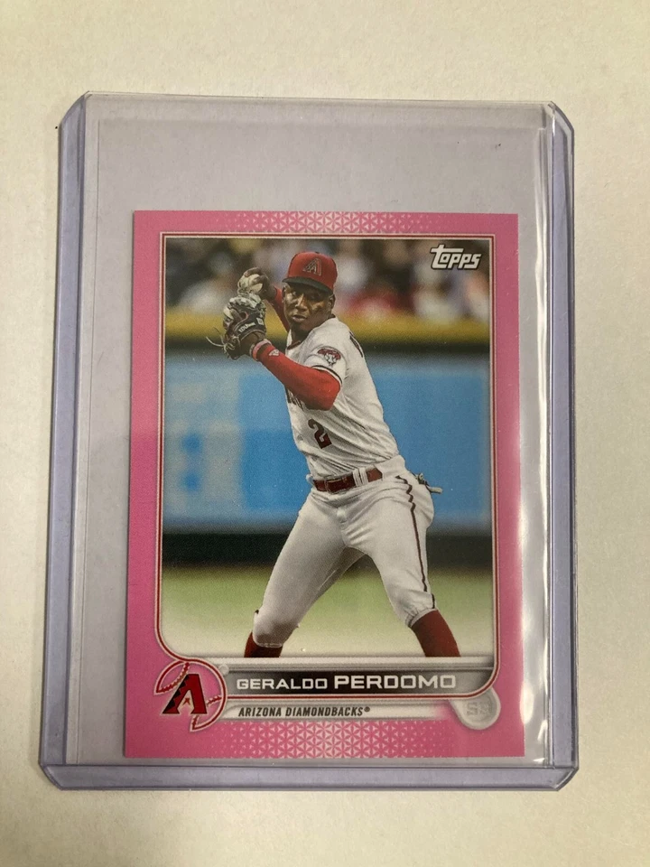 2022 Topps Baseball Mini Pink #4/25 Geraldo Perdomo #US316 Arizona Diamondbacks - Image 1 of 3