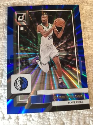 2022-23 Panini Donruss Holo Blue Laser /49 Reggie Bullock #183 Mavericks-UNC - Image 1 of 2