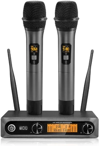 TONOR Wireless Microphone,Metal Dual Professional UHF Cordless Dynamic Mic - Picture 1 of 9
