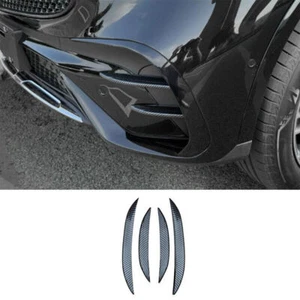 Fit For Benz GLC X254 2023-2024 ABS Carbon Fiber Front Fog Light Lamp Strip Trim - Picture 1 of 7